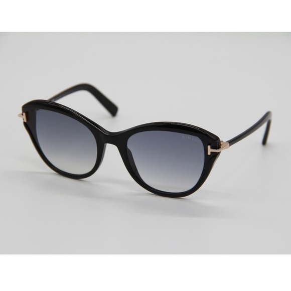 NEW SUNGLASSES TOM FORD LEIGH TF850 01B WOMEN’S EYEWEAR TOM FORD FT0850/S - Picture 3 of 14